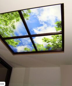 Led Armatür 60x60 4lü Gökyüzü Avize, Asma tavan uyumlu 2x2-4lü Led Armatür Antre Model,120watt