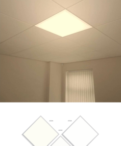 Alternative view of Led Armatür 60x60 4lü Avize, Asma tavan uyumlu 2x2-4lü Led Panel, Beyaz Işık, Gün Işığı Model,120watt