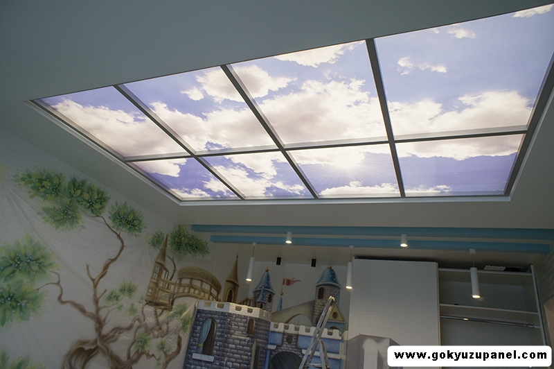 Oda Led Avize 60x60 8'lı Armatür, Asma tavan uyumlu 2x4-8 Led Panel, Beyaz Işık, Gün Işığı Model,360watt beyaz ışık - Görsel 4