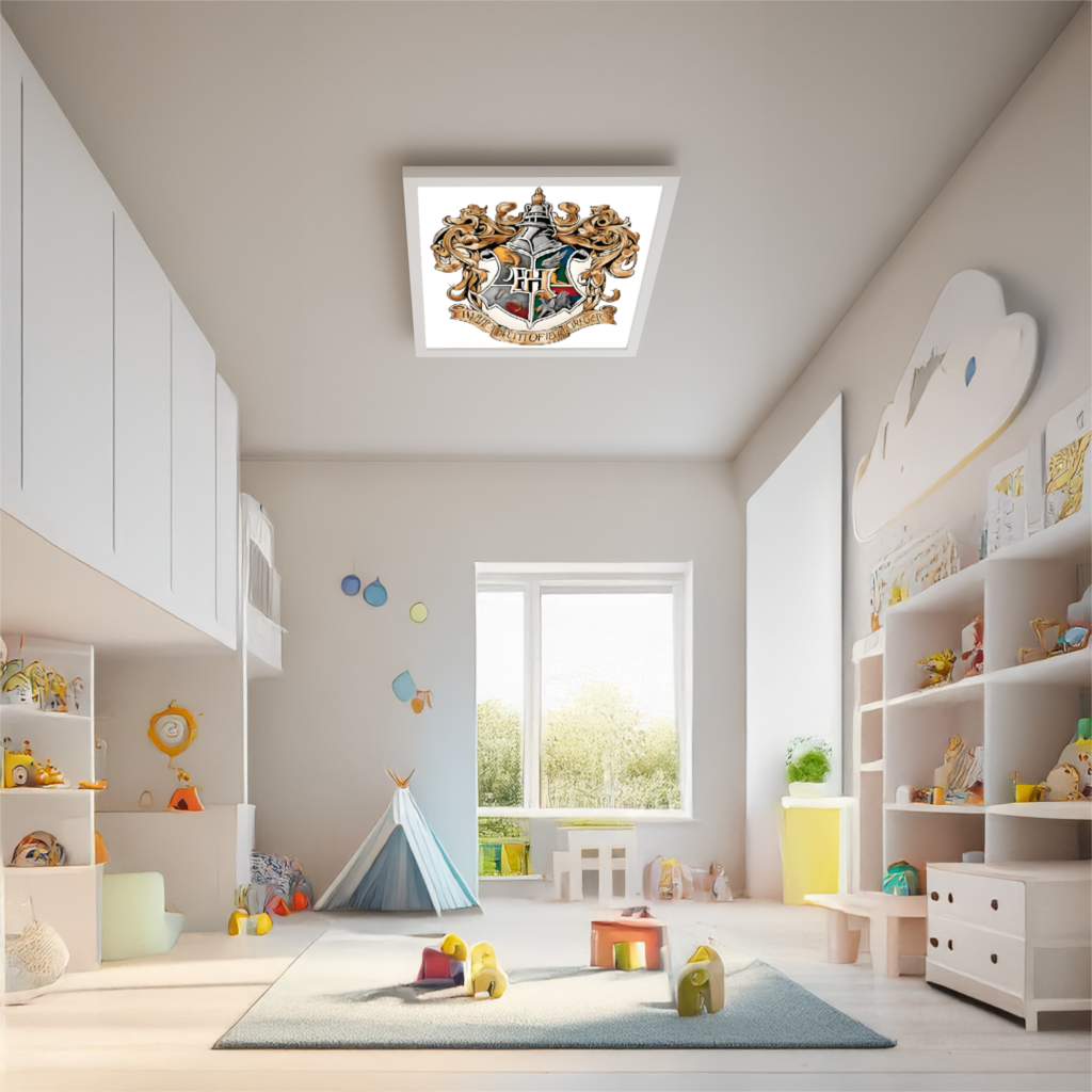 Hogwarts 60x60, 54W Çocuk Odası Avize, Led Tavan Armatürü, Çocuk Odası Hogwarts Lamba