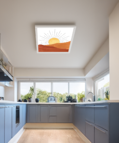 Alternative view of Çöl Güneşi 60x60, 54wat Mutfak, Oturma Odasu Avize Modelleri, Tavan Aydınlatma Armatürü, Desenli Kare Avize