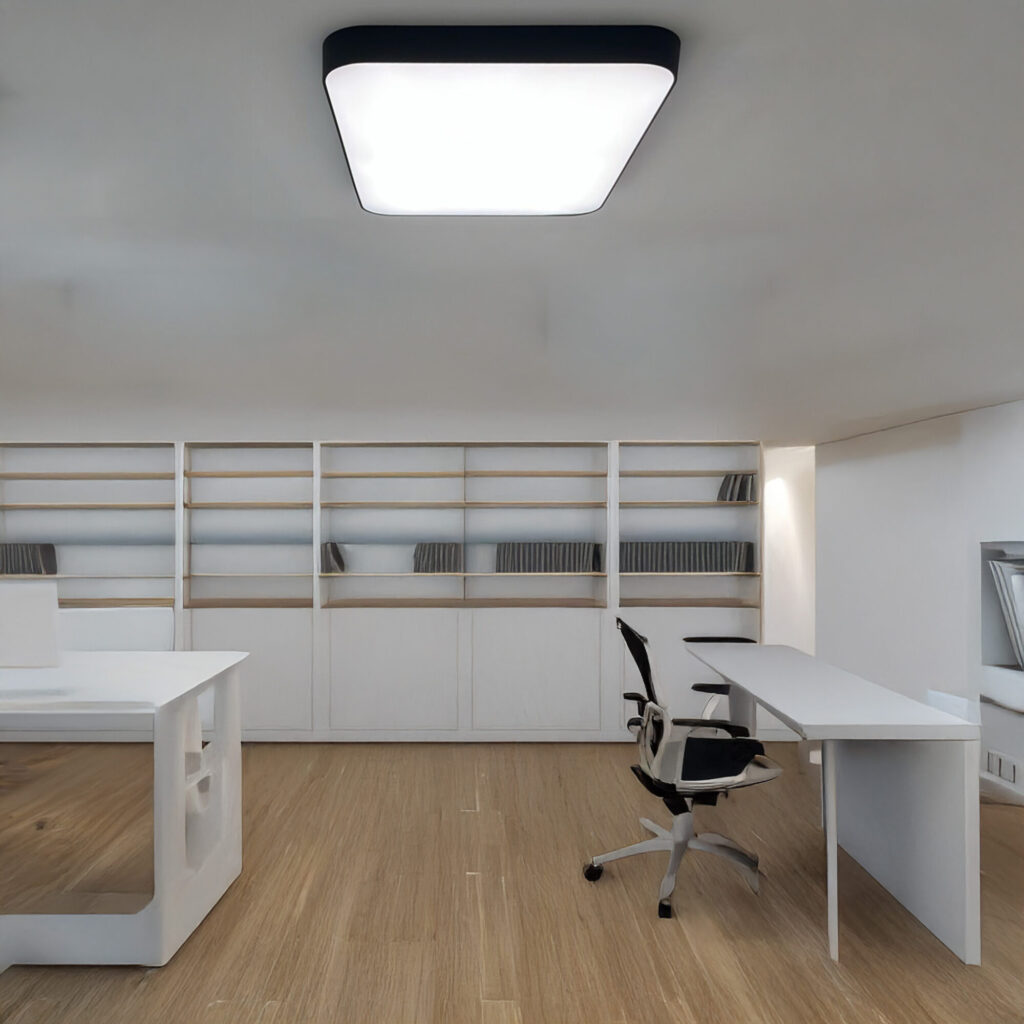 40cm x 40cm 30W 4000 Lümen Led Linear Armatür, Kare Led Davul Armatür, Özel Renk Ve Boyut Seçenekleri, Ofis Linear Aydınlatma