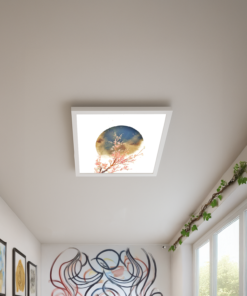 Alternative view of Gökyüzü Panel Dolunay Tasarım-Modern AVIZE-60 x 60 Ledli-Tavan AVIZE--54WATT-TAVANA Yapışık Lamba-Yatak Odası Avize