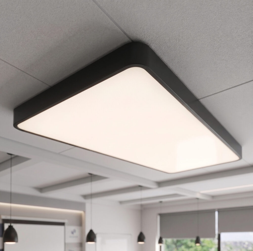 60cm x 120cm 135W 18500 Lümen Dikdörtgen Linear Armatür, 6500K, 4000K, 3000K Profesyonel Ofis, İş Yeri, Cafe Linear Aydınlatma, Özel Renk Ve Boyut Seçenekleri
