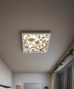 Alternative view of Gold Sarmaşık 60cm x 60cm 54W Avize, Dekoratif Aydınlatma Led Panel, Baskılı Tavan Armatürü