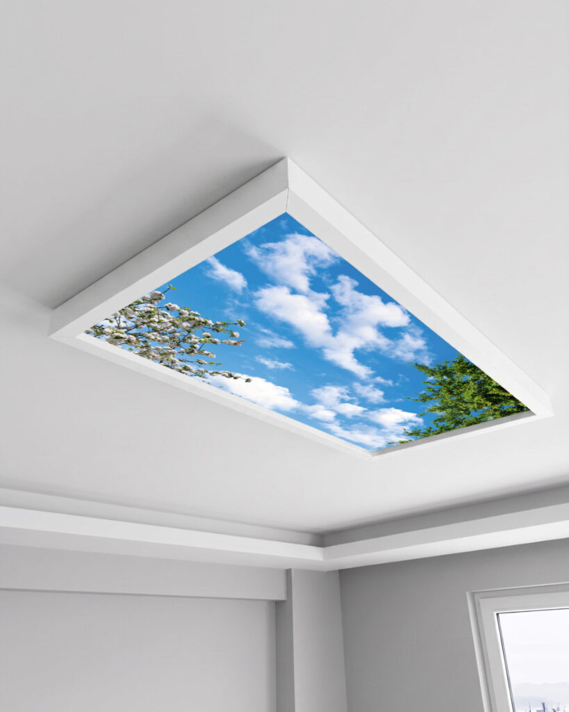 Gökyüzü Panel 60x120 106W, Sıva Üstü, Kolay Montaj Led Panel, Gökyüzü Bulutlar Tavan Armatürü
