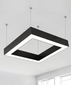 40cm x 40cm 45W 6400 Lümen Led Linear Armatür, Kare Led Simit Armatür, Özel Renk Ve Boyut Seçenekleri, Ofis Linear Aydınlatma