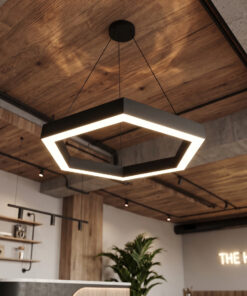 Alternative view of 60cm 60W 8000 Lümen Altıgen Linear Armatür, Profesyonel Ofis, İş Yeri, Cafe Linear Aydınlatma, 6500K, 4000K, 3000K Özel Renk Ve Boyut Seçenekleri