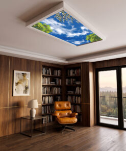 Gökyüzü Panel 60x120 106W, Sıva Üstü, Güçlü Led Aydınlatma, Tavan Armatürü, Led Panel, Ofis, İş Yeri Aydınlatması