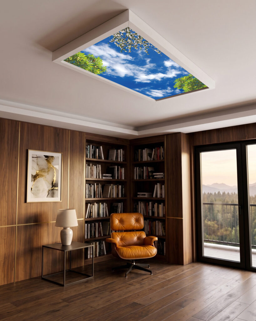 Gökyüzü Panel 60x120 106W, Sıva Üstü, Güçlü Led Aydınlatma, Tavan Armatürü, Led Panel, Ofis, İş Yeri Aydınlatması