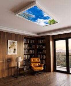 Gökyüzü Panel 60x120 106W, Sıva Üstü, Güçlü Led Aydınlatma, Koyu Gökyüzü, Tavan Lambası