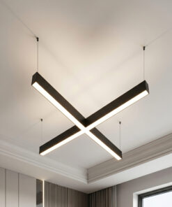 60cm 60W 8000 Lümen X Linear Armatür, Profesyonel Ofis, İş Yeri, Cafe Linear Aydınlatma, Özel Renk Ve Boyut Seçenekleri