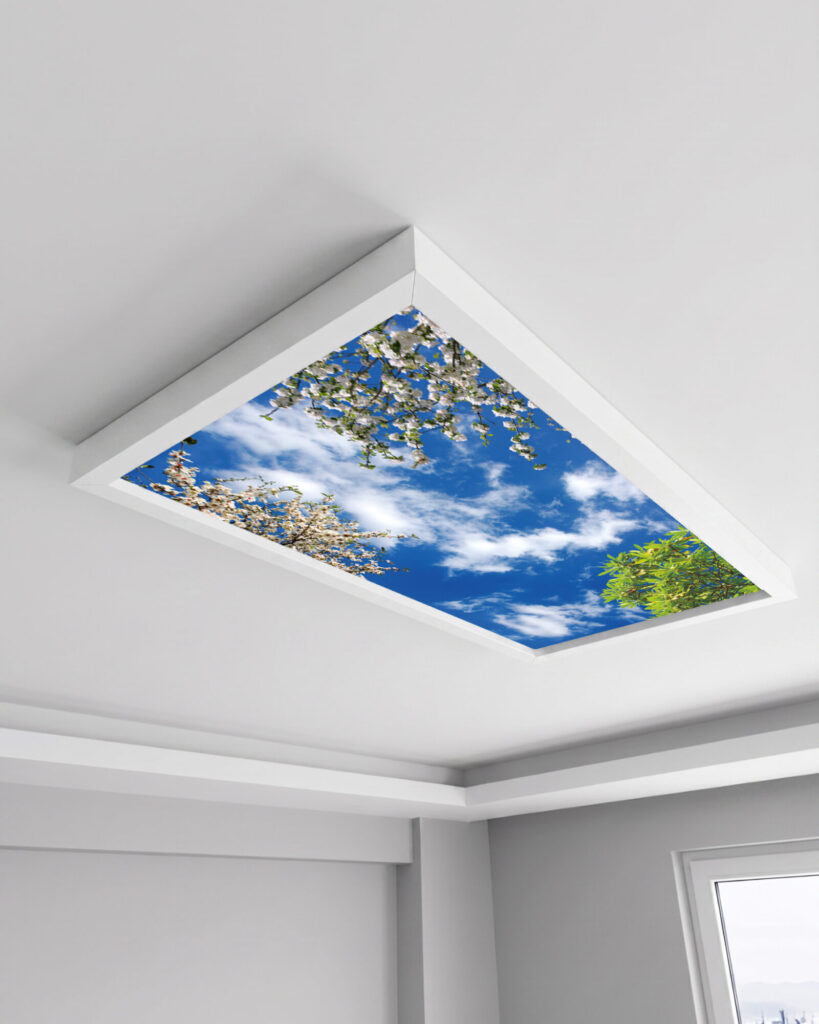 Gökyüzü Panel 60x120 106W, Sıva Üstü, Güçlü Led Aydınlatma, Tavan Armatürü, Led Panel, Ofis Aydınlatması