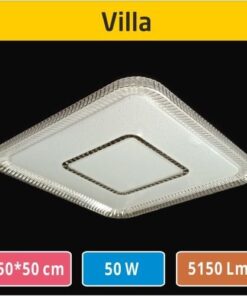 Alternative view of 50W Sıva Üstü Kare LED Tavan Armatürü Villa Model-50x50 cm 5150 Lm 6500K- 4000K Kristal Yıldızlı Avize Panel Lamba