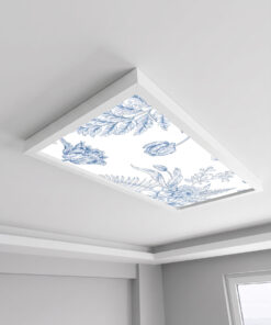 Alternative view of Gökyüzü Panel Soyut Çiçek Desenli 60x120, 106W, Sıva Üstü, Güçlü Led Aydınlatma, Tavan Armatürü, Led Panel, Ofis, Mutfak Aydınlatması