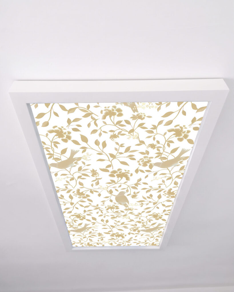 Gökyüzü Panel Gold Desenli 60x120, 106W, Sıva Üstü, Güçlü Led Aydınlatma, Tavan Armatürü, Led Panel, Ofis, Mutfak Aydınlatması