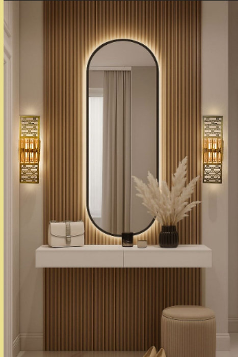 Anadolu Aplik Eskitme - Çift Sistemli (Pilli ve Elektrikli) Modern Duvar Lambası - 6W LED Dahil (40x14cm) - Görsel 5
