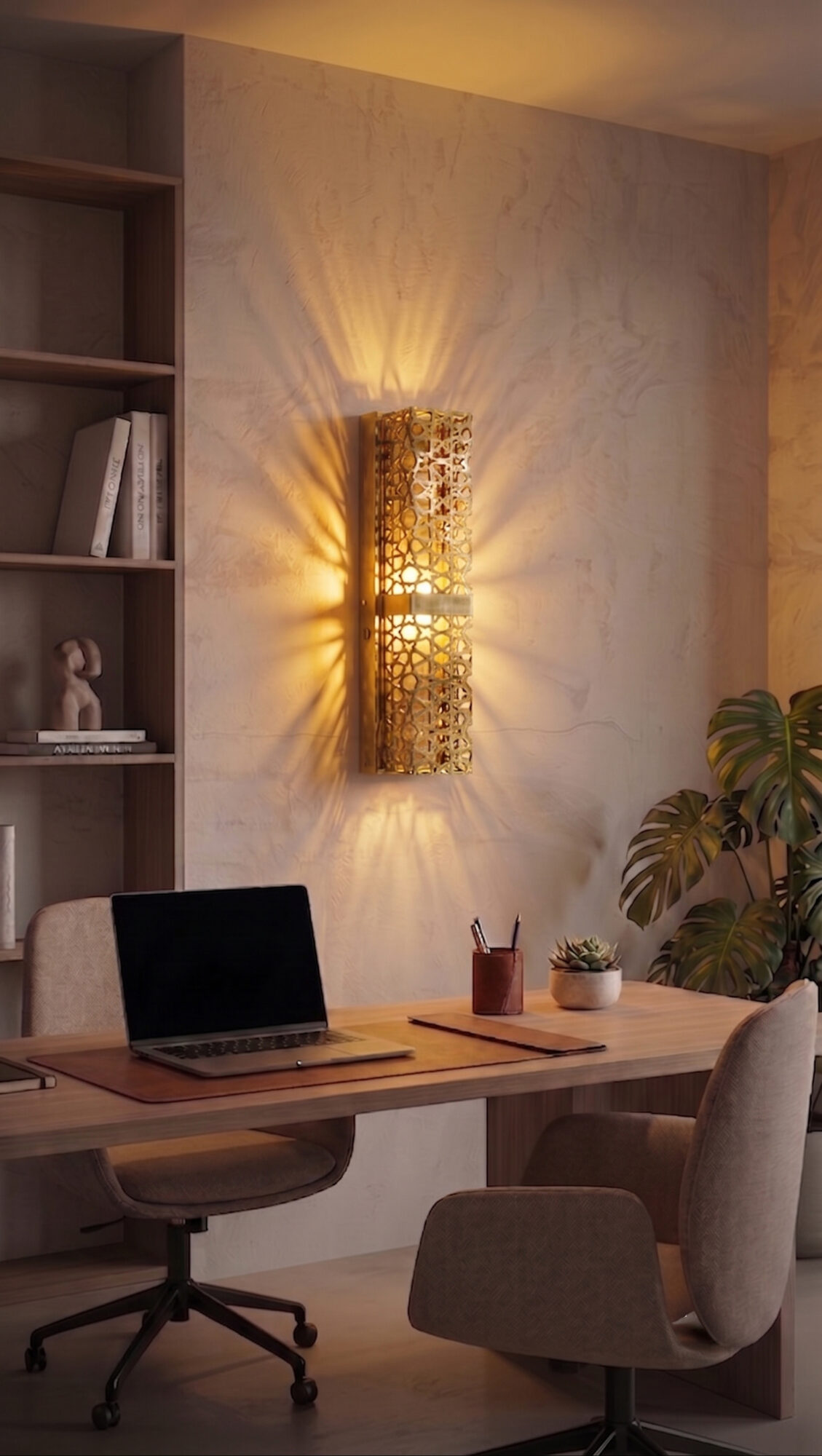 Dekoratif Selçuklu Duvar Apliği Gold Renk (50 cm) - Pilli ve Kablolu Kullanım - Pil Hediyeli - Görsel 6